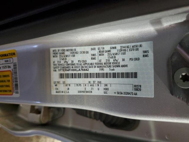 2019 FORD RANGER XL 1FTER4FH0KLA78442
