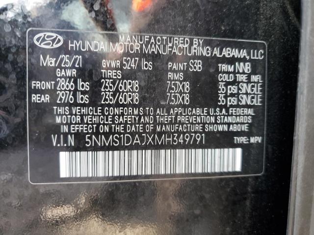 2021 HYUNDAI SANTA FE S - 5NMS1DAJXMH349791
