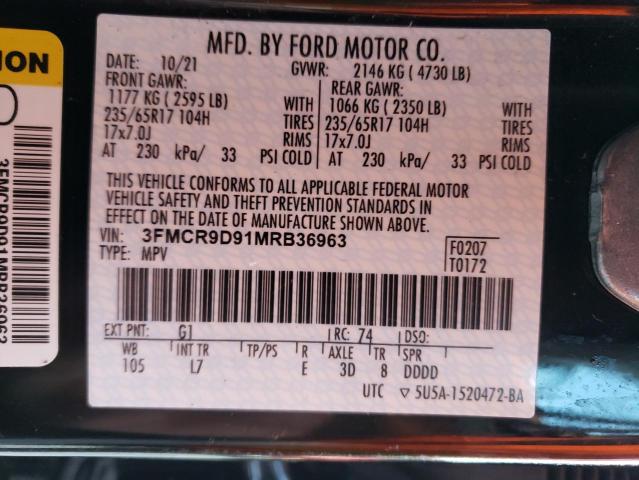 2021 FORD BRONCO SPO - 3FMCR9D91MRB36963