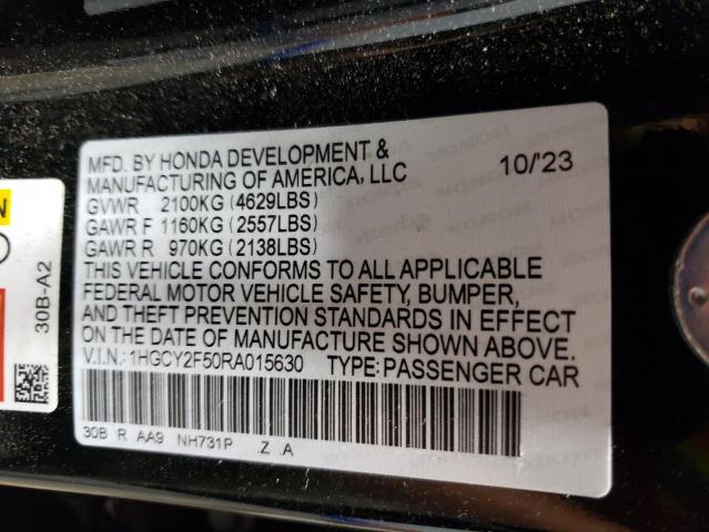 2024 HONDA ACCORD HYB - 1HGCY2F50RA015630