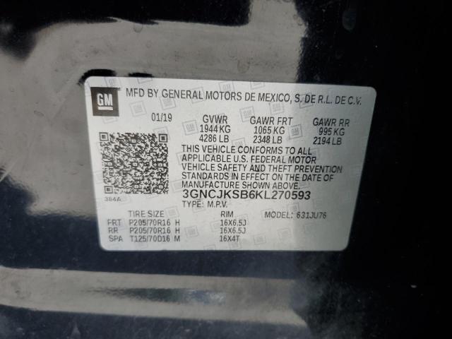 2019 CHEVROLET TRAX LS - 3GNCJKSB6KL270593