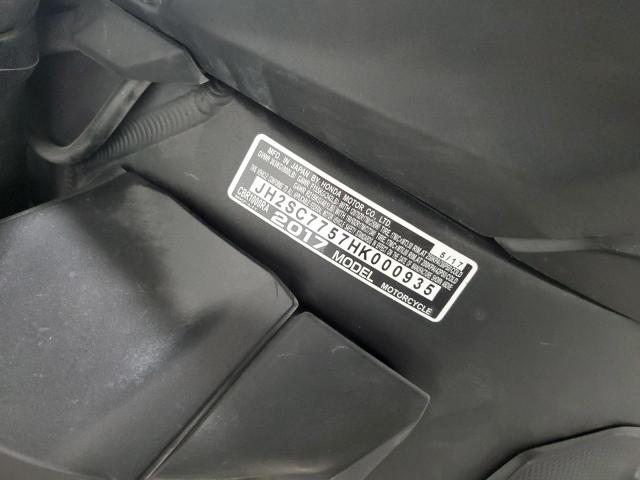 2017 HONDA CBR1000 RA JH2SC7757HK000935