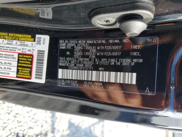 VIN 5TDYRKECXPS137171 2023 Toyota Sienna, Xle no.14