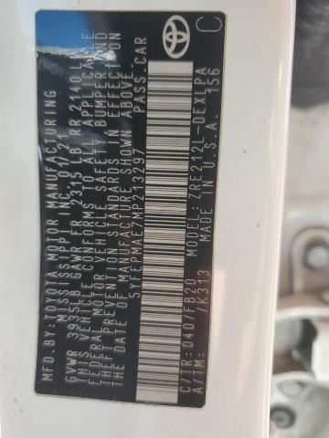 5YFEPMAE7MP213297 2021 TOYOTA COROLLA
