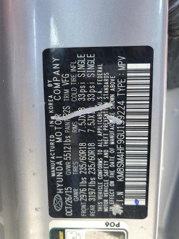 2016 HYUNDAI SANTA FE S - KM8SM4HF9GU159224