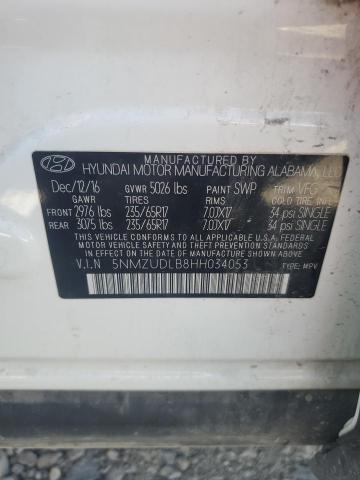 2017 HYUNDAI SANTA FE S - 5NMZUDLB8HH034053