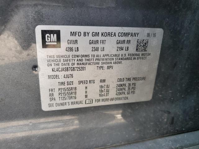 2016 BUICK ENCORE - KL4CJASB7GB725201