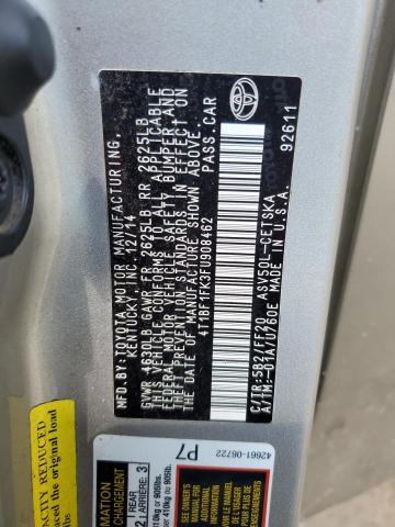 2015 TOYOTA CAMRY LE - 4T1BF1FK3FU908462