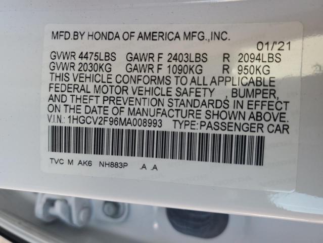 2021 HONDA ACCORD TOU - 1HGCV2F96MA008993