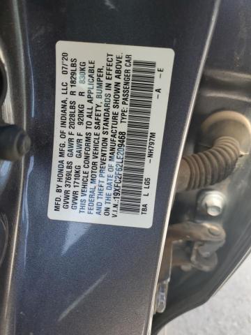 2020 HONDA CIVIC LX - 19XFC2F62LE209468