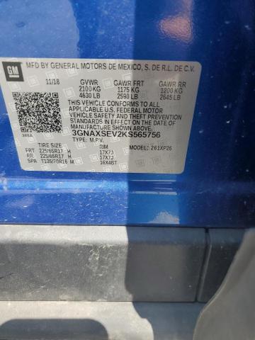 2019 CHEVROLET EQUINOX LS - 3GNAXSEV2KS565756