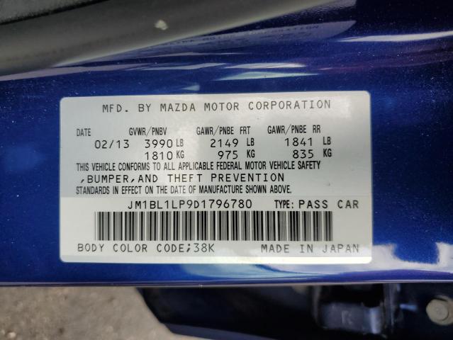 VIN JM1BL1LP9D1796780 2013 Mazda 3, I no.12