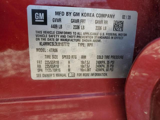 VIN KL4MMCSL3LB107772 2020 Buick Encore, Preferred no.14