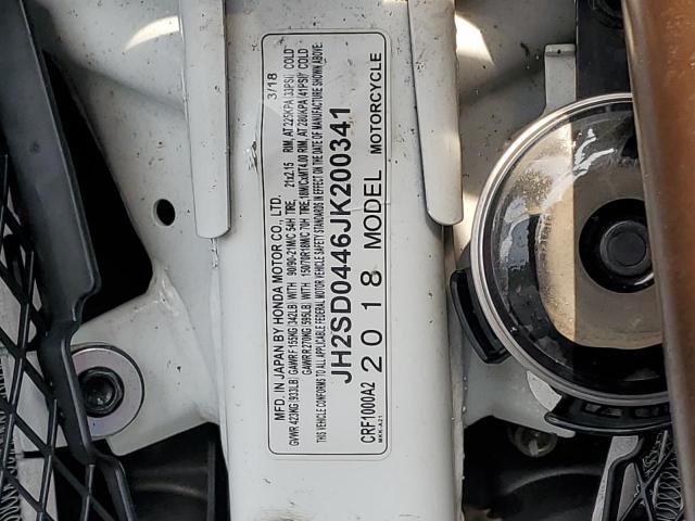 2018 HONDA CRF1000 A2 JH2SD0446JK200341