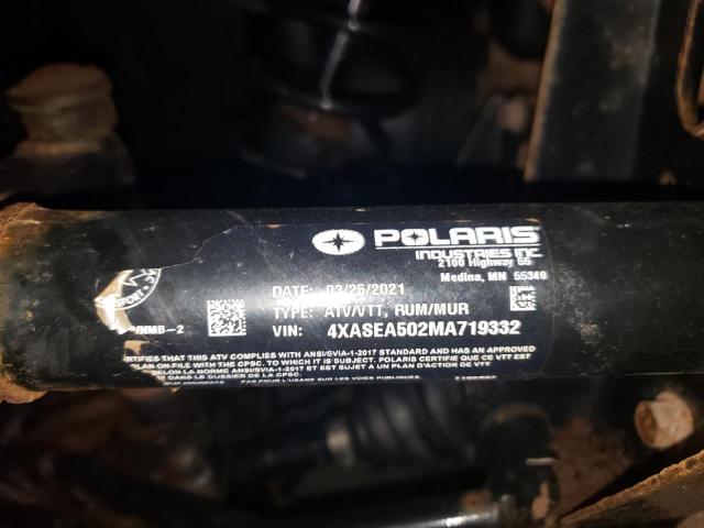 2021 POLARIS SPORTSMAN - 4XASEA502MA719332