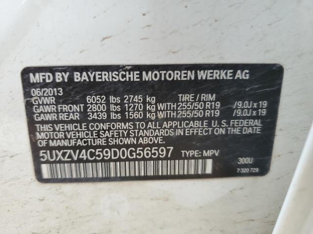 VIN 5UXZV4C59D0G56597 2013 BMW X5, Xdrive35I no.12