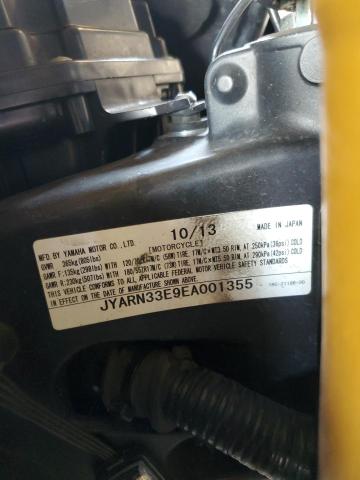 2014 YAMAHA FZ09 JYARN33E9EA001355