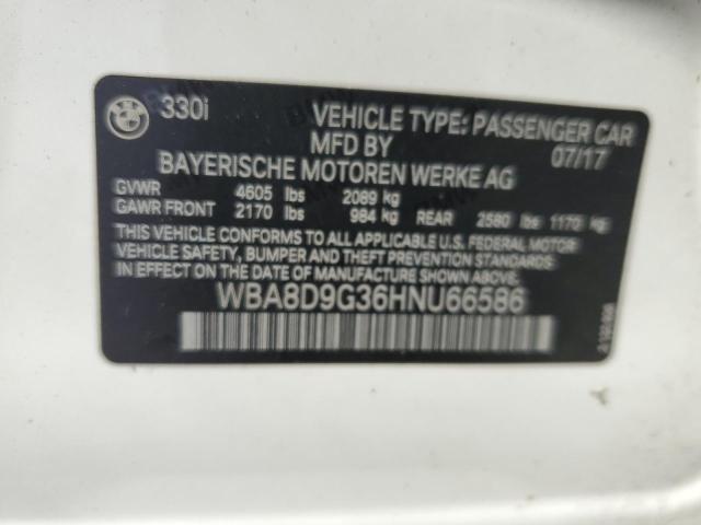 VIN WBA8D9G36HNU66586 2017 BMW 3 Series, 330 XI no.12