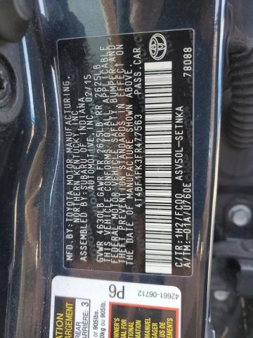 VIN 4T4BF1FK3FR477563 2015 Toyota Camry, LE no.12