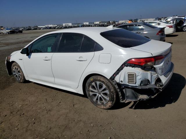 TOYOTA COROLLA LE 2021 white  hybrid engine JTDEAMDE8MJ033974 photo #3