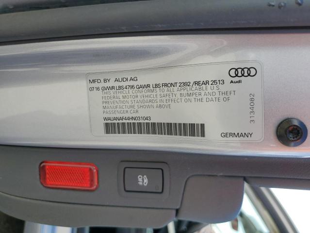 VIN WAUANAF44HN031043 2017 Audi A4, Premium no.12