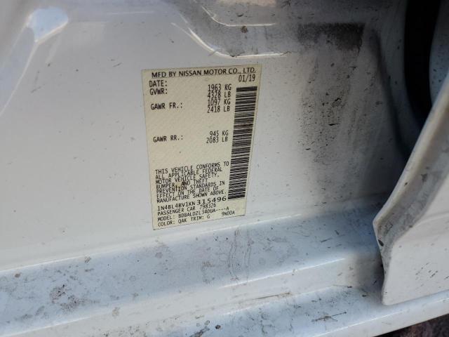 2019 NISSAN ALTIMA S - 1N4BL4BV1KN315496