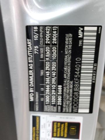 2019 MERCEDES-BENZ GLC 63 4MA - WDC0G8JB8KF544010