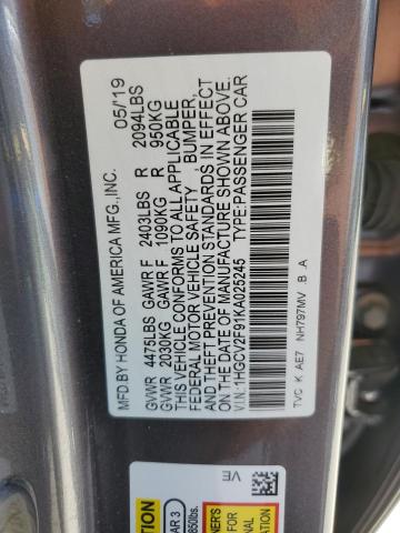 2019 HONDA ACCORD TOU - 1HGCV2F91KA025245