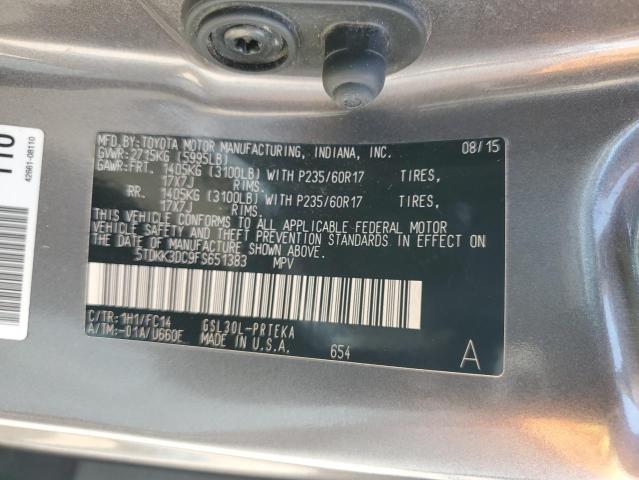 2015 TOYOTA SIENNA LE - 5TDKK3DC9FS651383