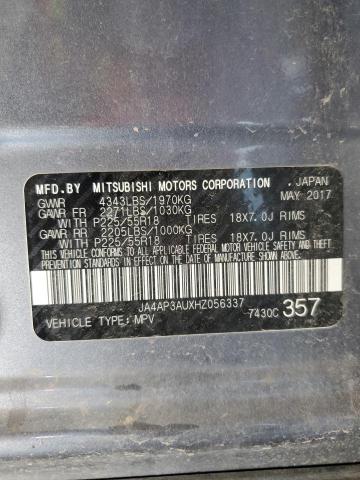 2017 MITSUBISHI OUTLANDER - JA4AP3AUXHZ056337