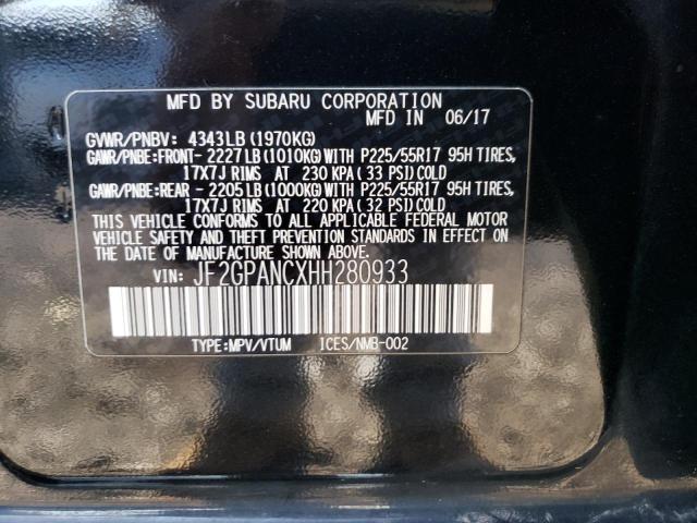 2017 SUBARU CROSSTREK - JF2GPANCXHH280933
