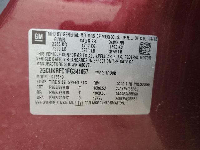 2015 CHEVROLET SILV1500 2 - 3GCUKREC1FG341057