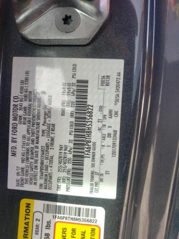 2017 FORD MUSTANG - 1FA6P8TH8H5356822