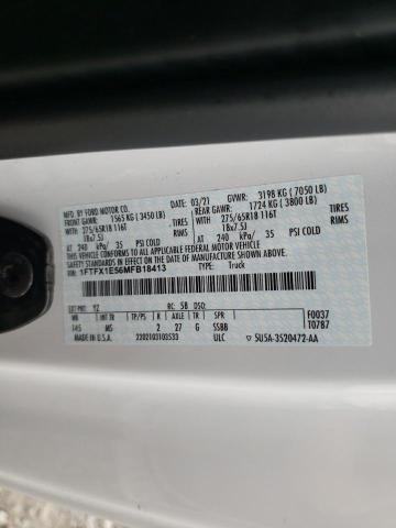 2021 FORD F150 SUPER - 1FTFX1E56MFB18413