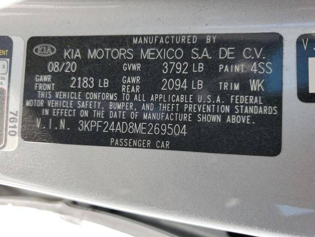 2021 KIA FORTE FE - 3KPF24AD8ME269504