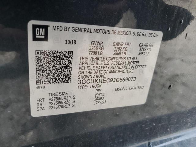 2018 CHEVROLET SILVERADO - 3GCUKREC9JG569073