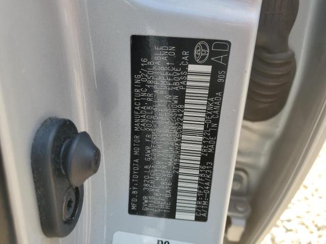 2016 TOYOTA COROLLA L - 2T1BURHEXGC622428