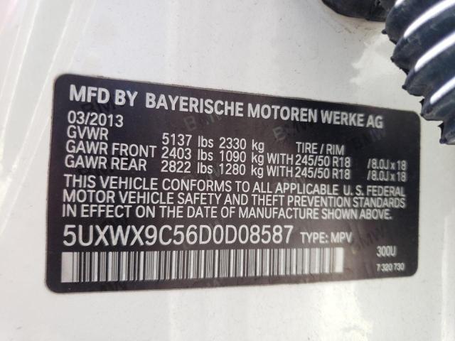 VIN 5UXWX9C56D0D08587 2013 BMW X3 no.13