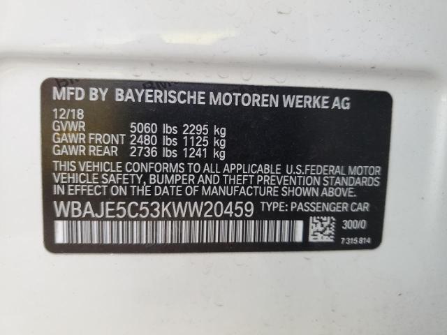 2019 BMW 540 I - WBAJE5C53KWW20459