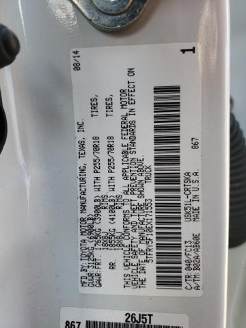 VIN 5TFRY5F10EX171553 2014 Toyota Tundra, Double Ca... no.13