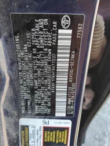 VIN 4T4BF1FK4FR477037 2015 Toyota Camry, LE no.13