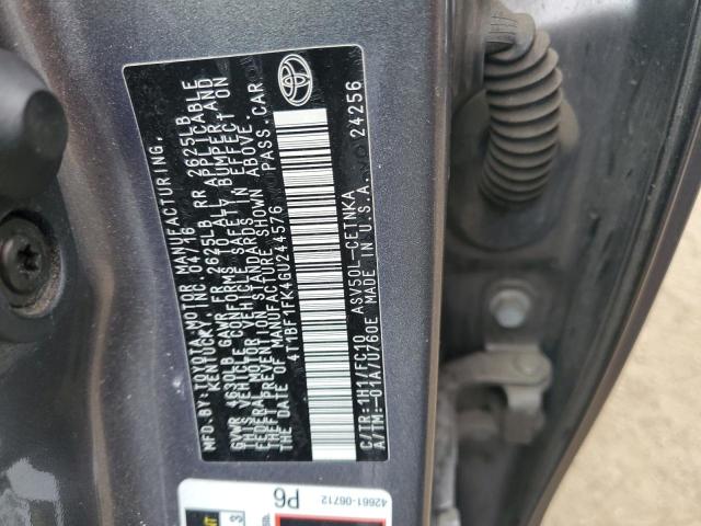 2016 TOYOTA CAMRY LE - 4T1BF1FK4GU244576