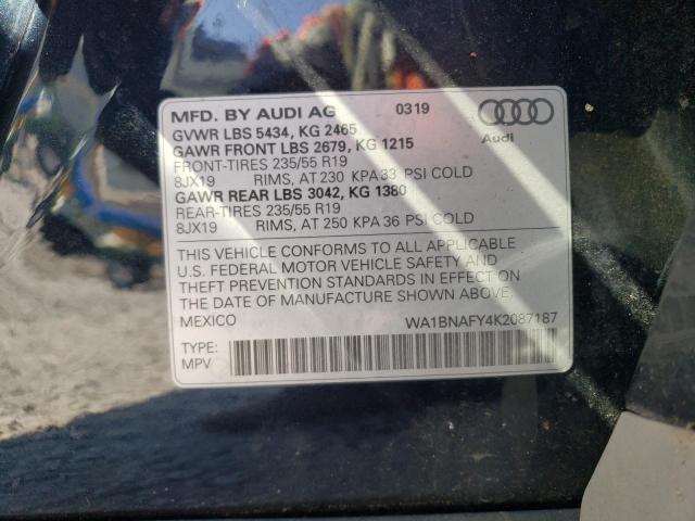 2019 AUDI Q5 PREMIUM - WA1BNAFY4K2087187