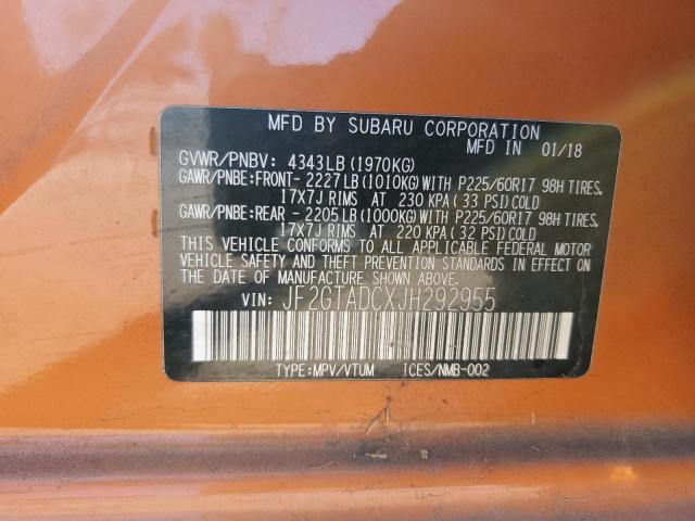 2018 SUBARU CROSSTREK - JF2GTADCXJH292955