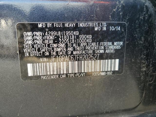 2015 SUBARU IMPREZA PR - JF1GPAC67FH202527