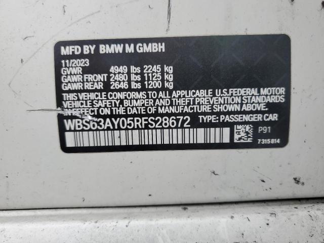 2024 BMW M3 CS - WBS63AY05RFS28672
