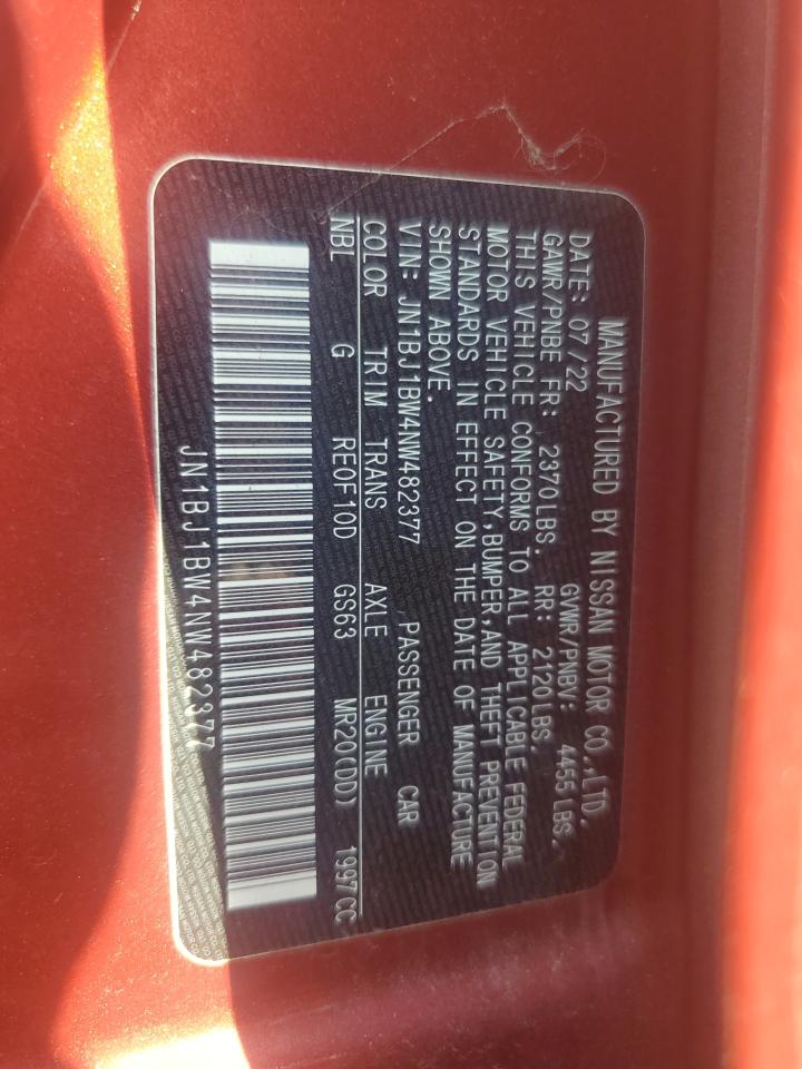 Lot #2855466769 2022 NISSAN ROGUE SPOR