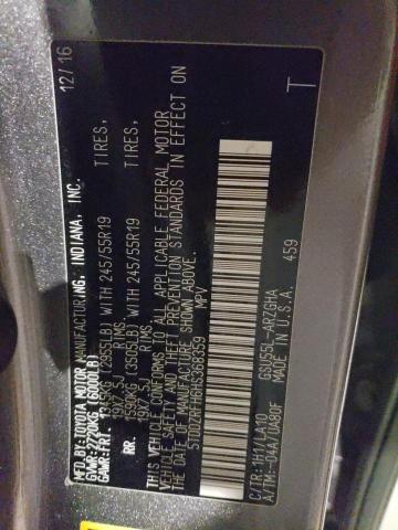 2017 TOYOTA HIGHLANDER - 5TDDZRFH6HS368359