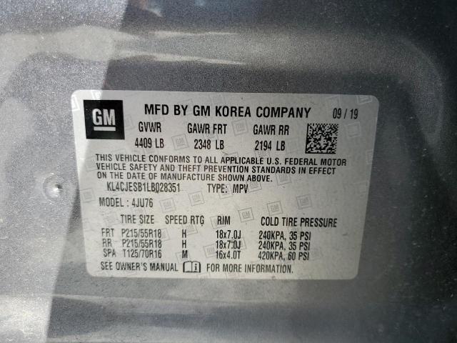 2020 BUICK ENCORE PRE - KL4CJESB1LB028351