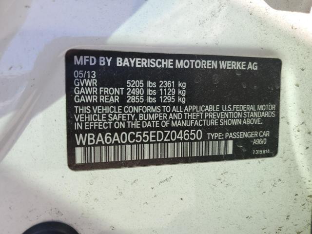 VIN WBA6A0C55EDZ04650 2014 BMW 6 Series, 640 I Gran... no.12